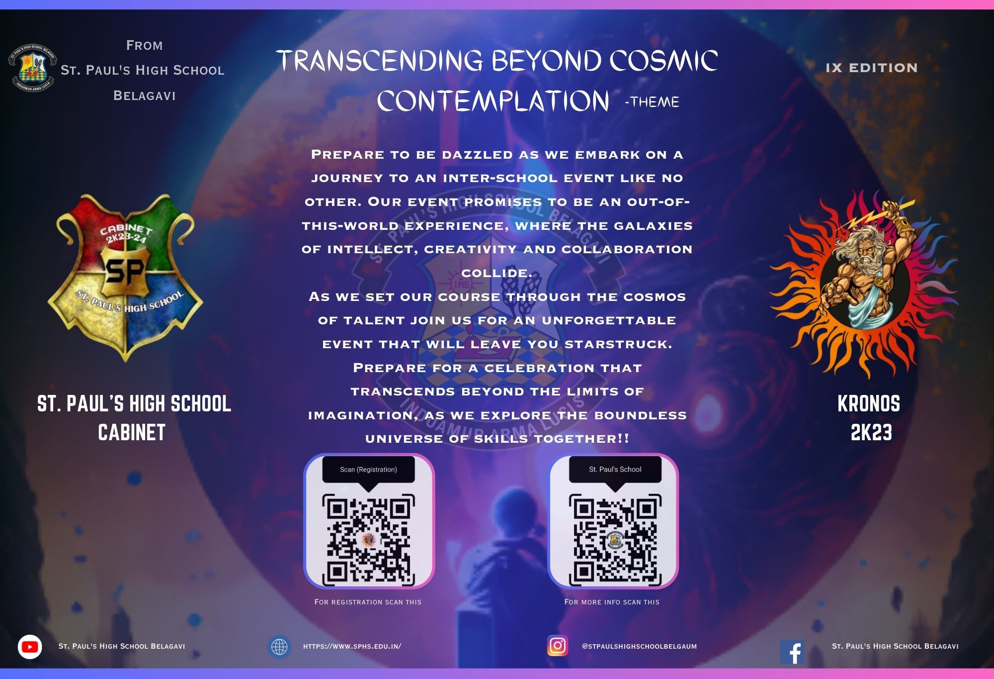 Transcending Beyond Cosmic event invitation